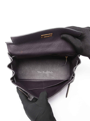 Hermes Prunoir Togo Leather Kelly 28 Bag GHW