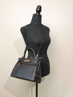 Hermes Prunoir Togo Leather Kelly 28 Bag GHW