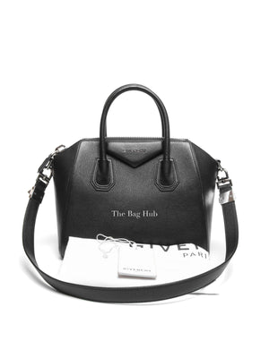 Givenchy Black Goatskin Small Antigona Bag