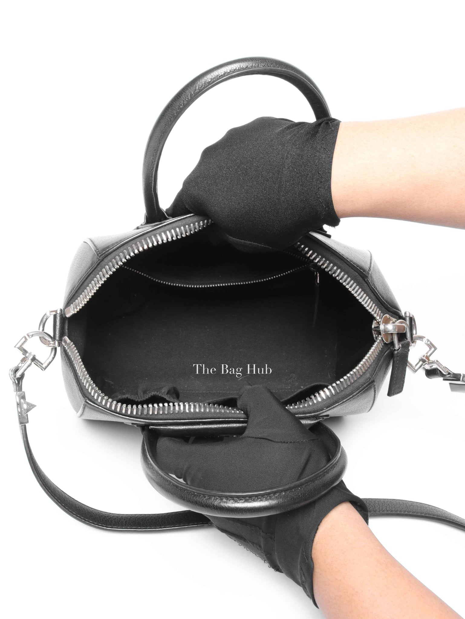 Givenchy Black Goatskin Small Antigona Bag