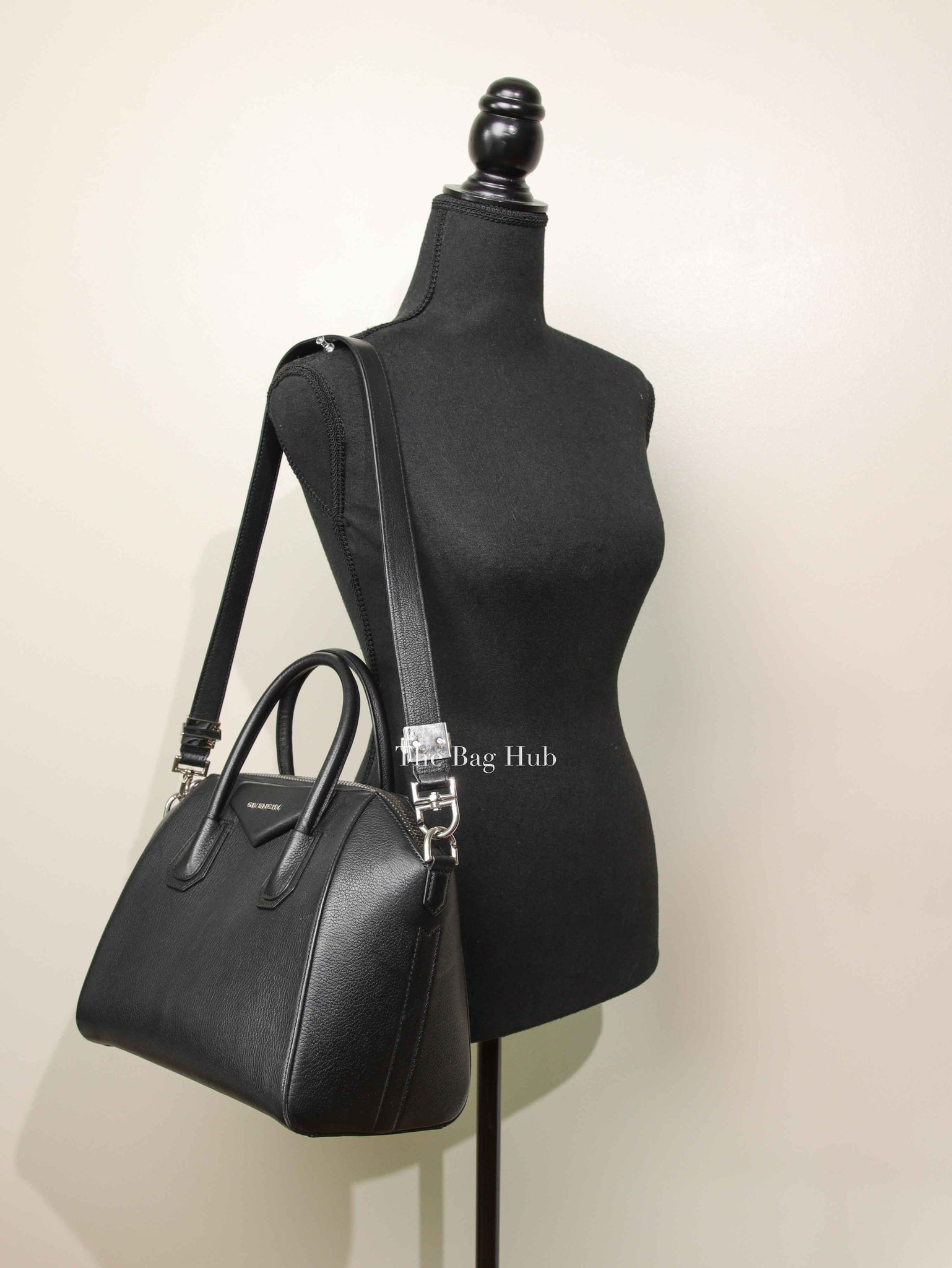 Givenchy Black Goatskin Small Antigona Bag