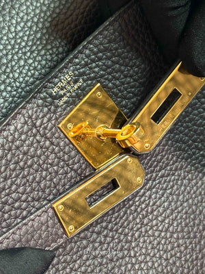 Hermes Prunoir Togo Leather Kelly 28 Bag GHW