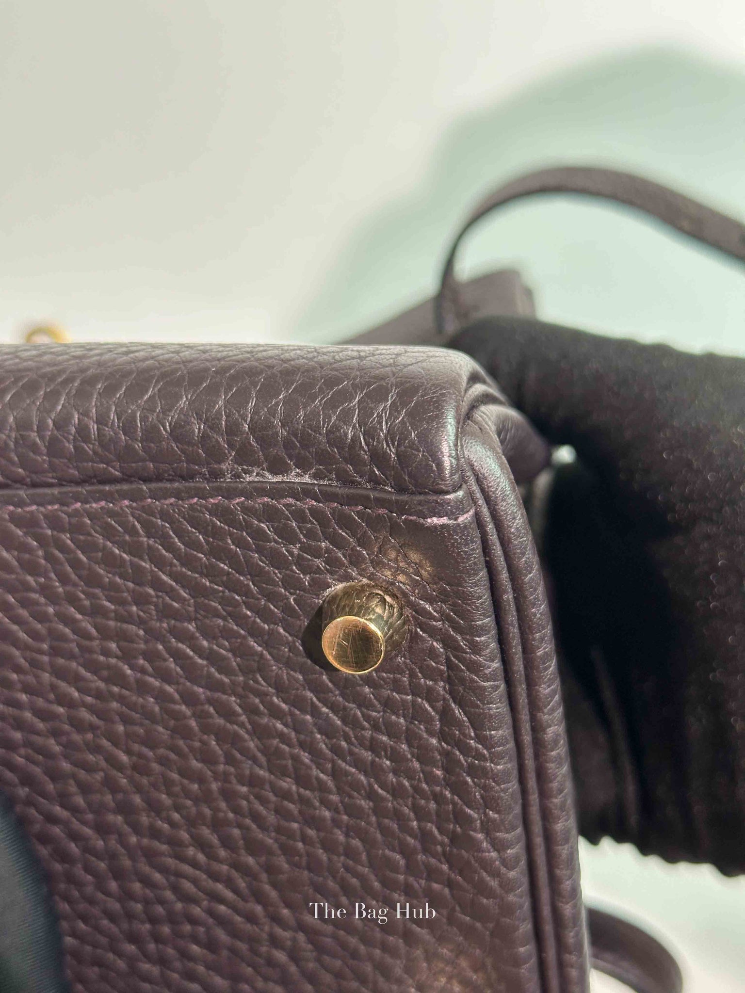 Hermes Prunoir Togo Leather Kelly 28 Bag GHW