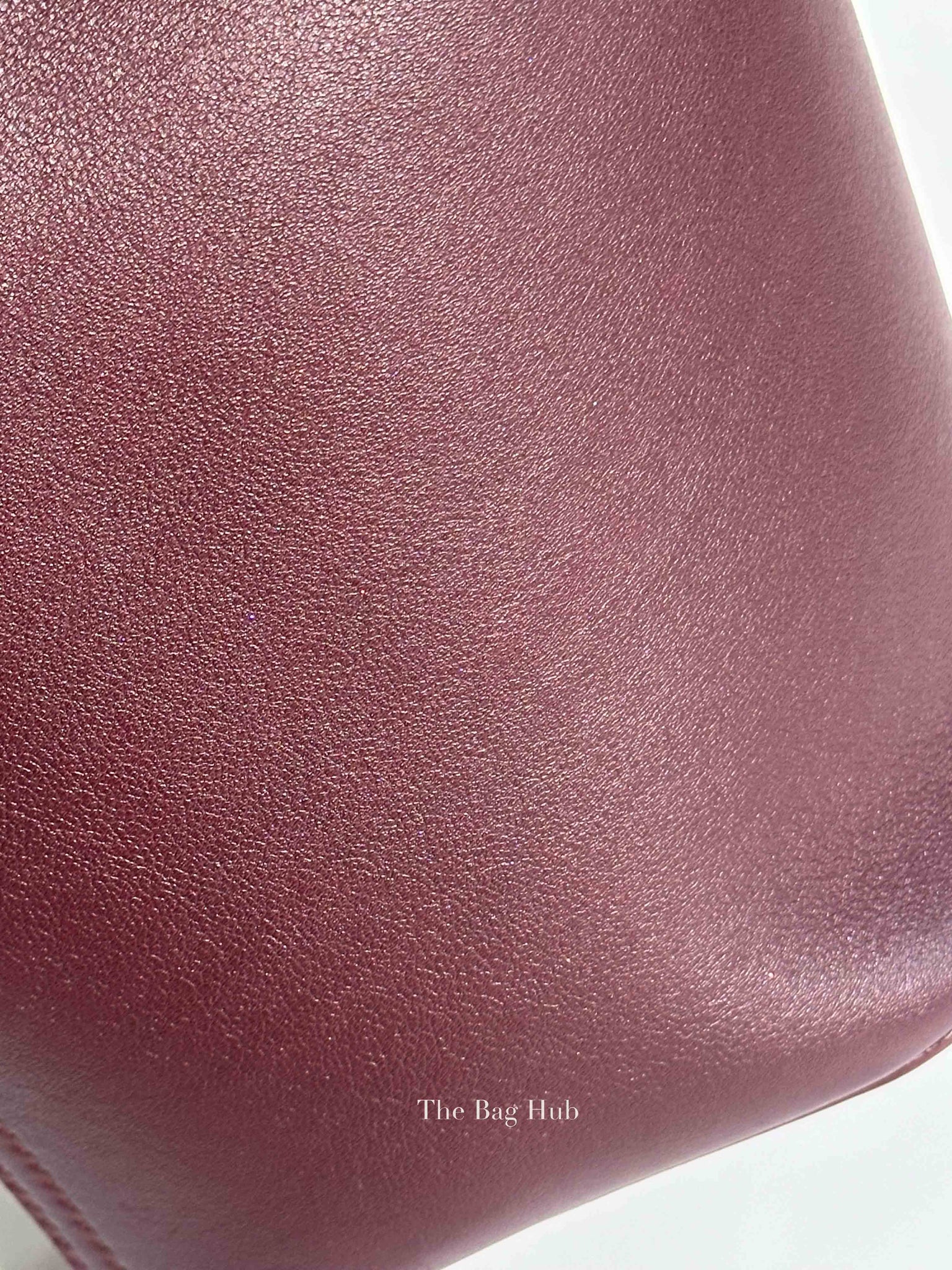 Loewe Dark Burgundy Smooth Calfskin Pebble Bucket Mini Bag