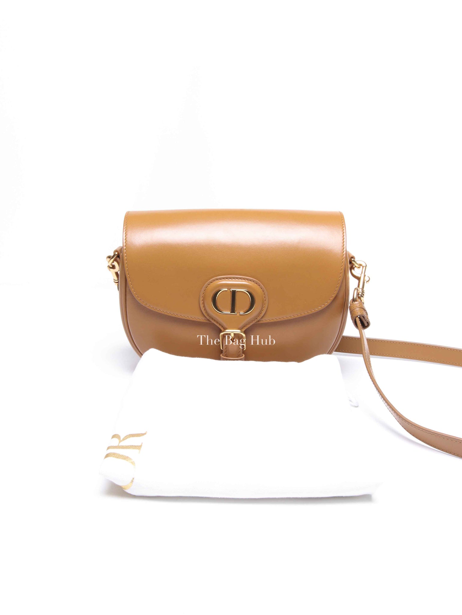 Dior Camel Box Calfskin Medium Bobby Bag