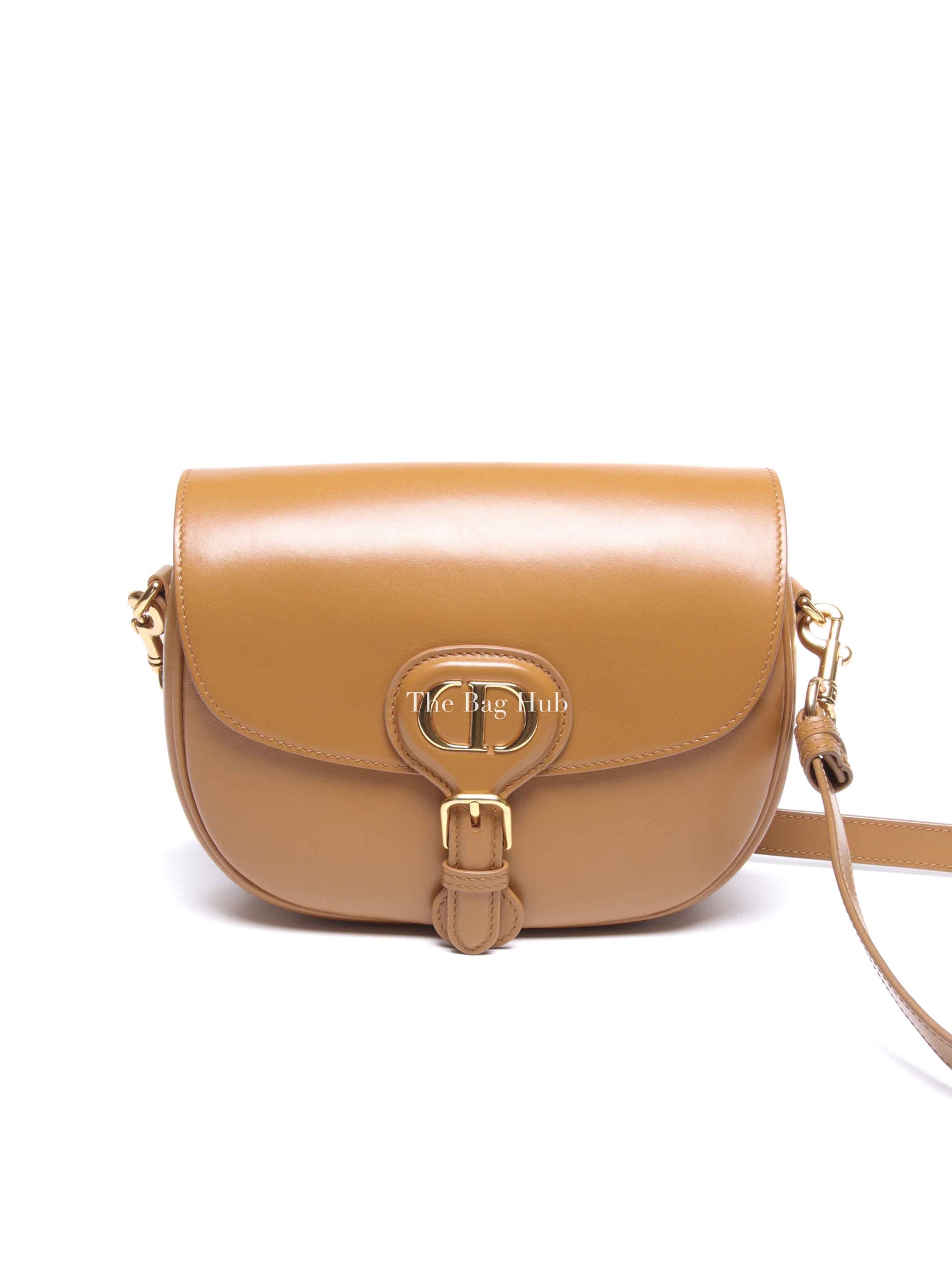Dior Camel Box Calfskin Medium Bobby Bag