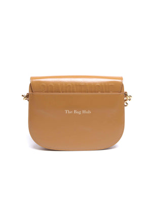 Dior Camel Box Calfskin Medium Bobby Bag