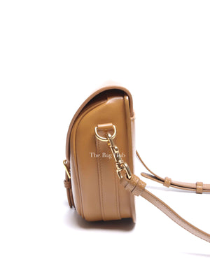 Dior Camel Box Calfskin Medium Bobby Bag