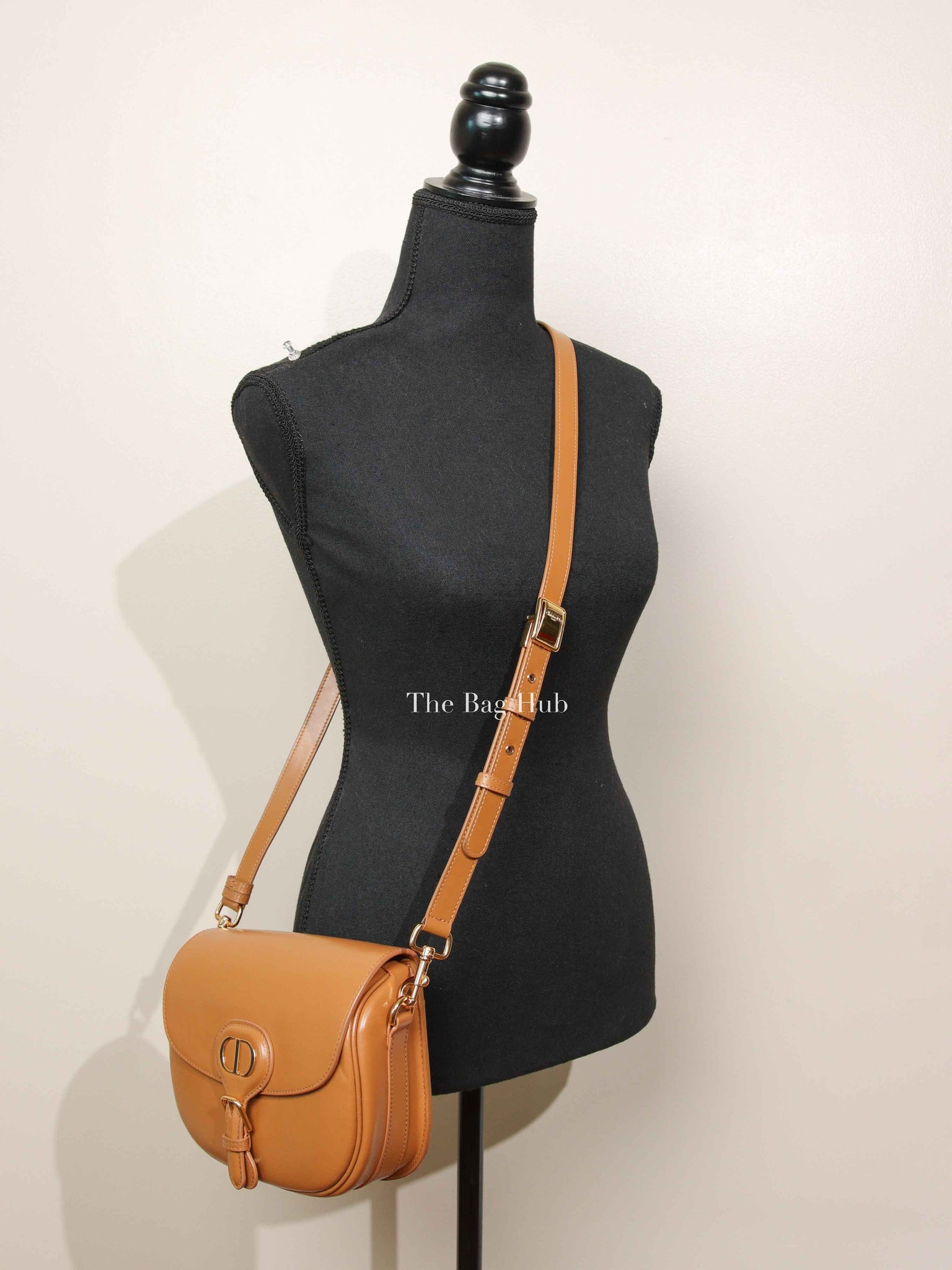 Dior Camel Box Calfskin Medium Bobby Bag