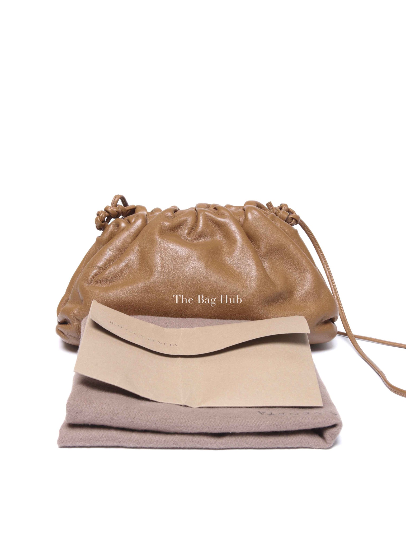 Bottega Veneta Brown Calfskin The Mini Pouch Crossbody Bag