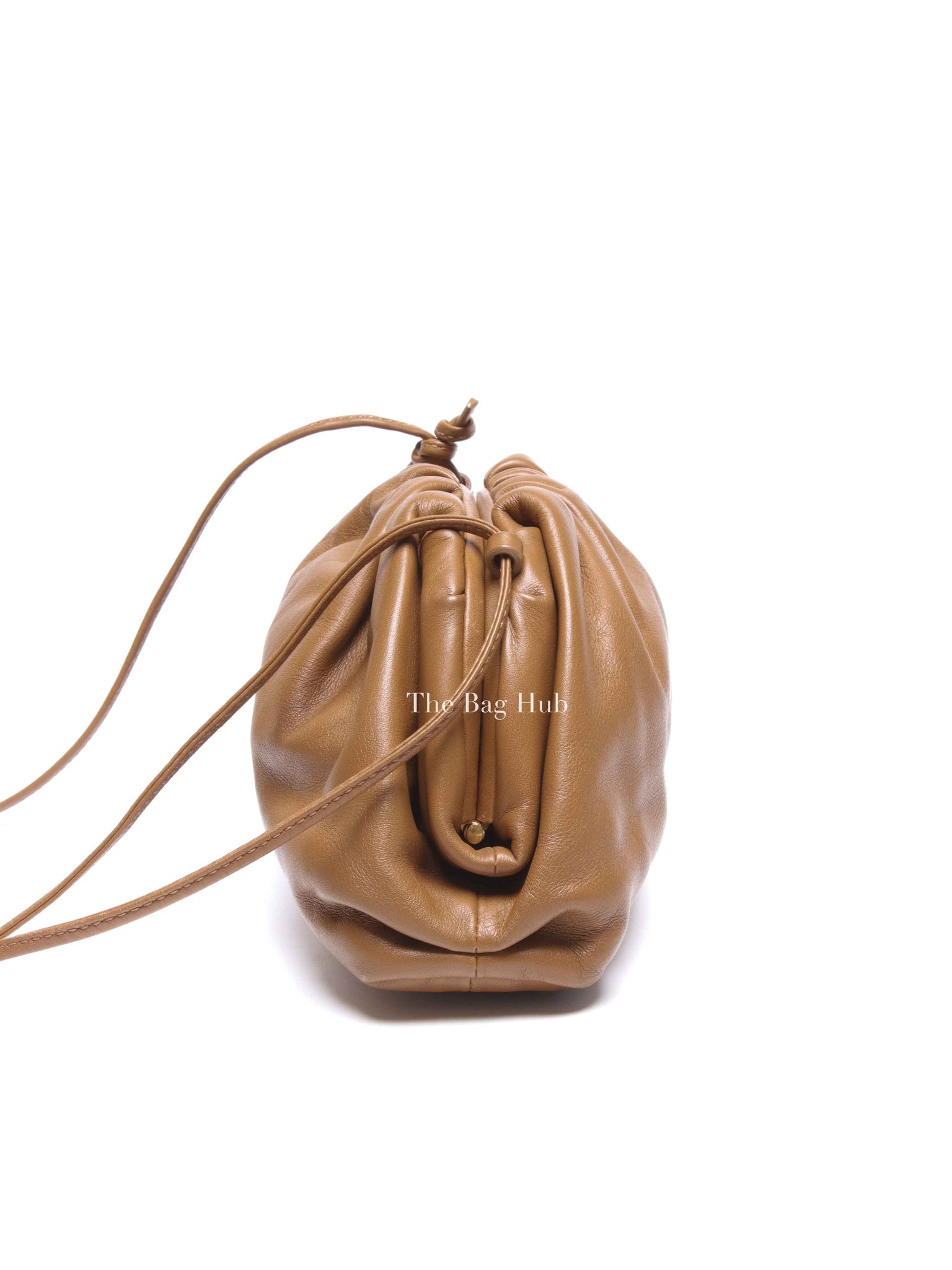 Bottega Veneta Brown Calfskin The Mini Pouch Crossbody Bag