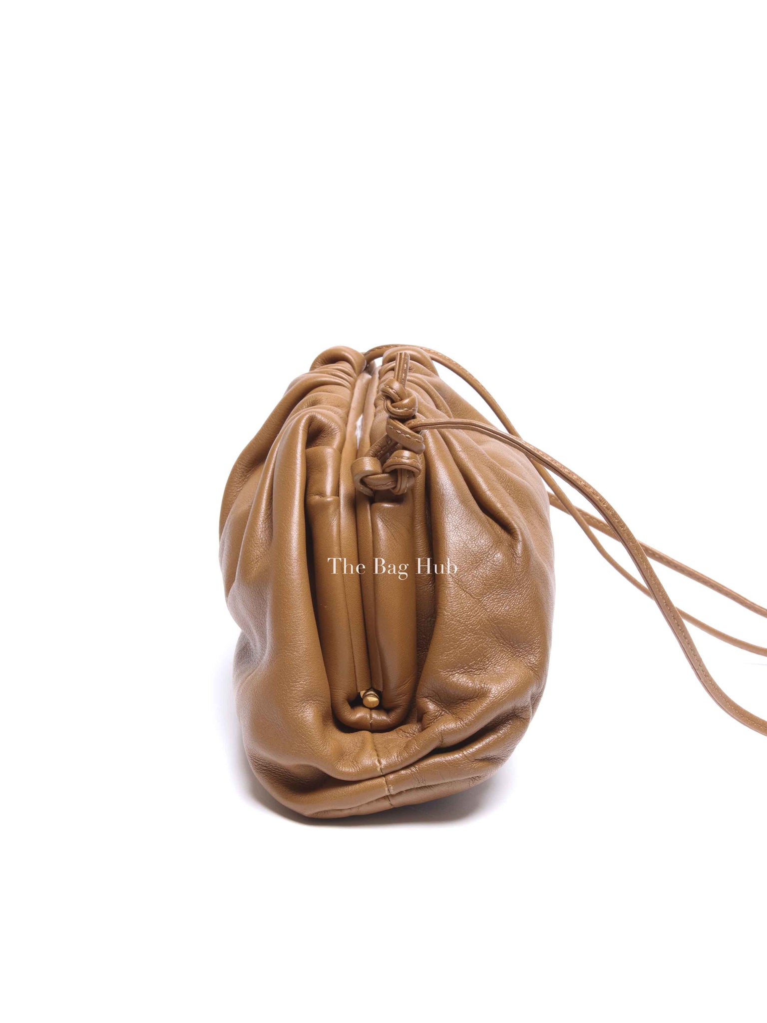 Bottega Veneta Brown Calfskin The Mini Pouch Crossbody Bag