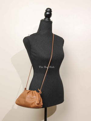 Bottega Veneta Brown Calfskin The Mini Pouch Crossbody Bag