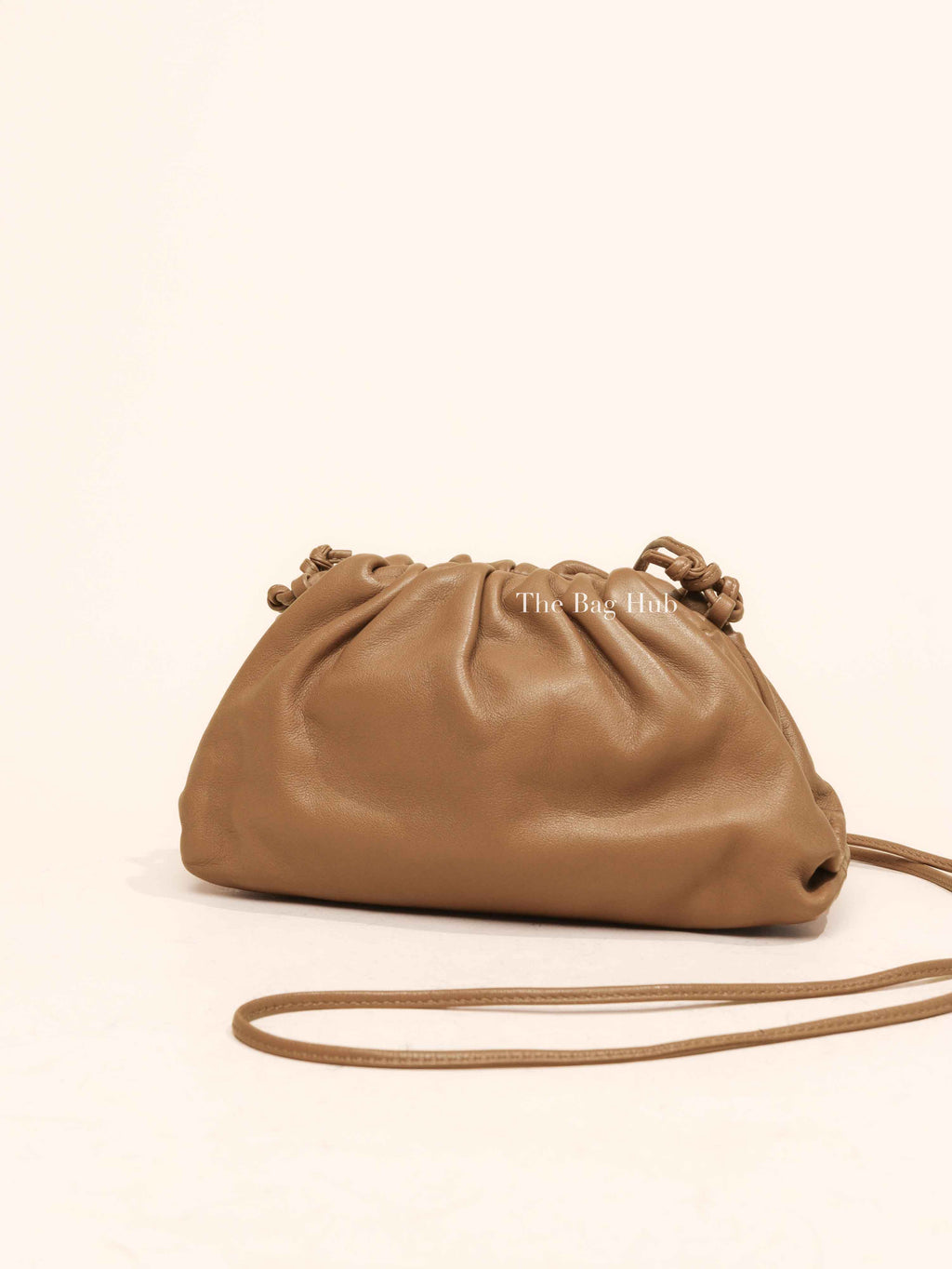 Bottega Veneta Brown Calfskin The Mini Pouch Crossbody Bag