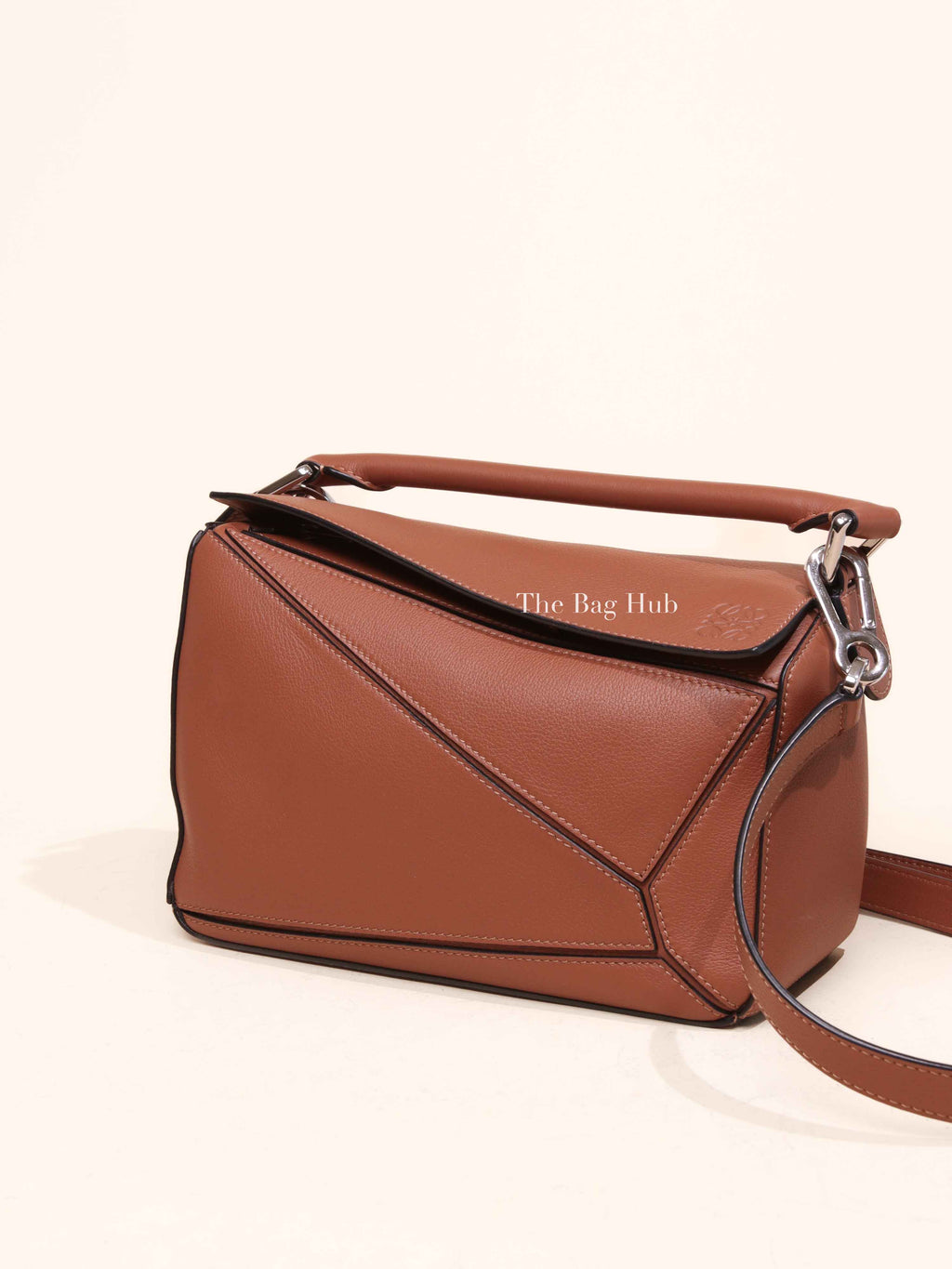 Loewe Tan Calfskin Small Puzzle Bag