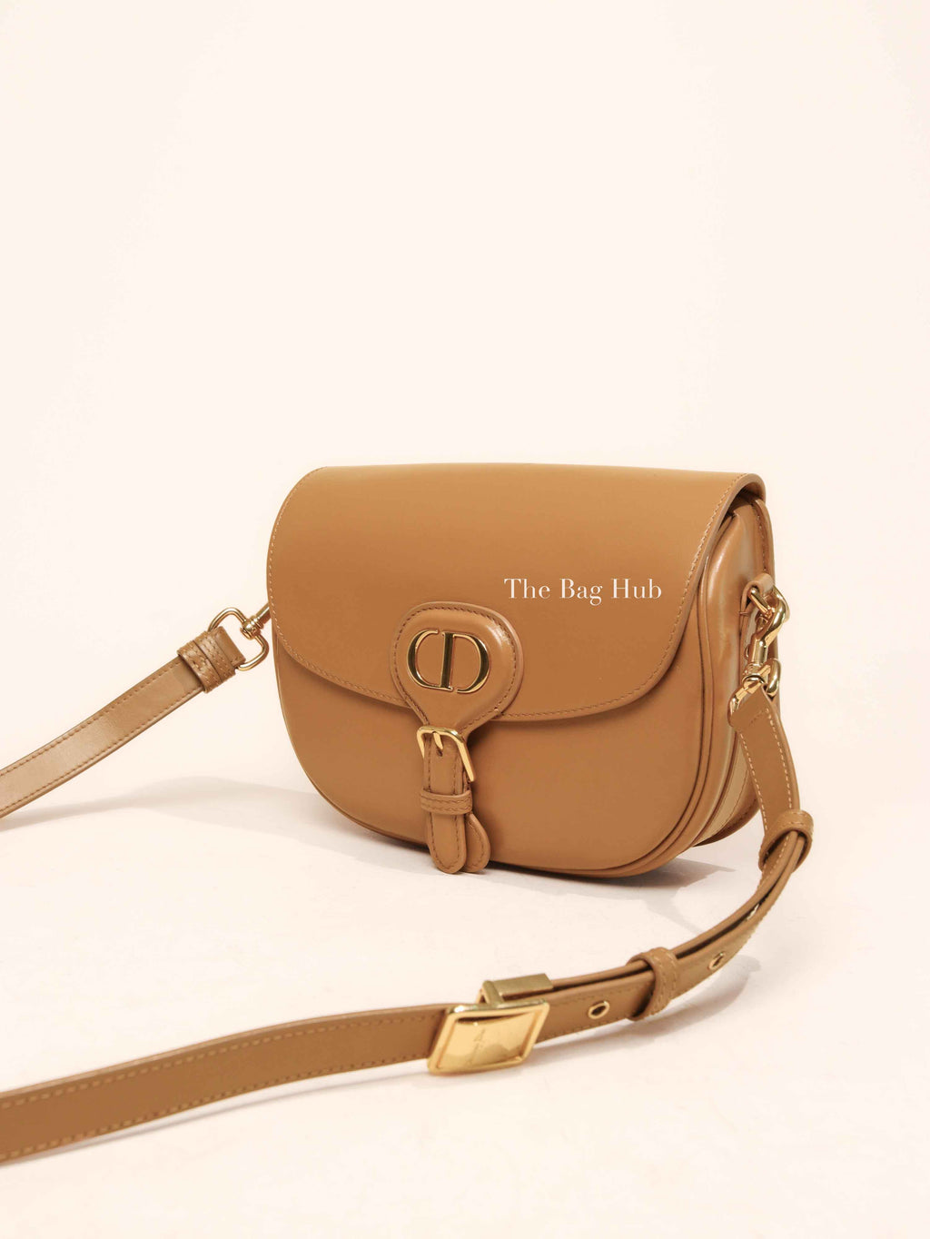 Dior Camel Box Calfskin Medium Bobby Bag