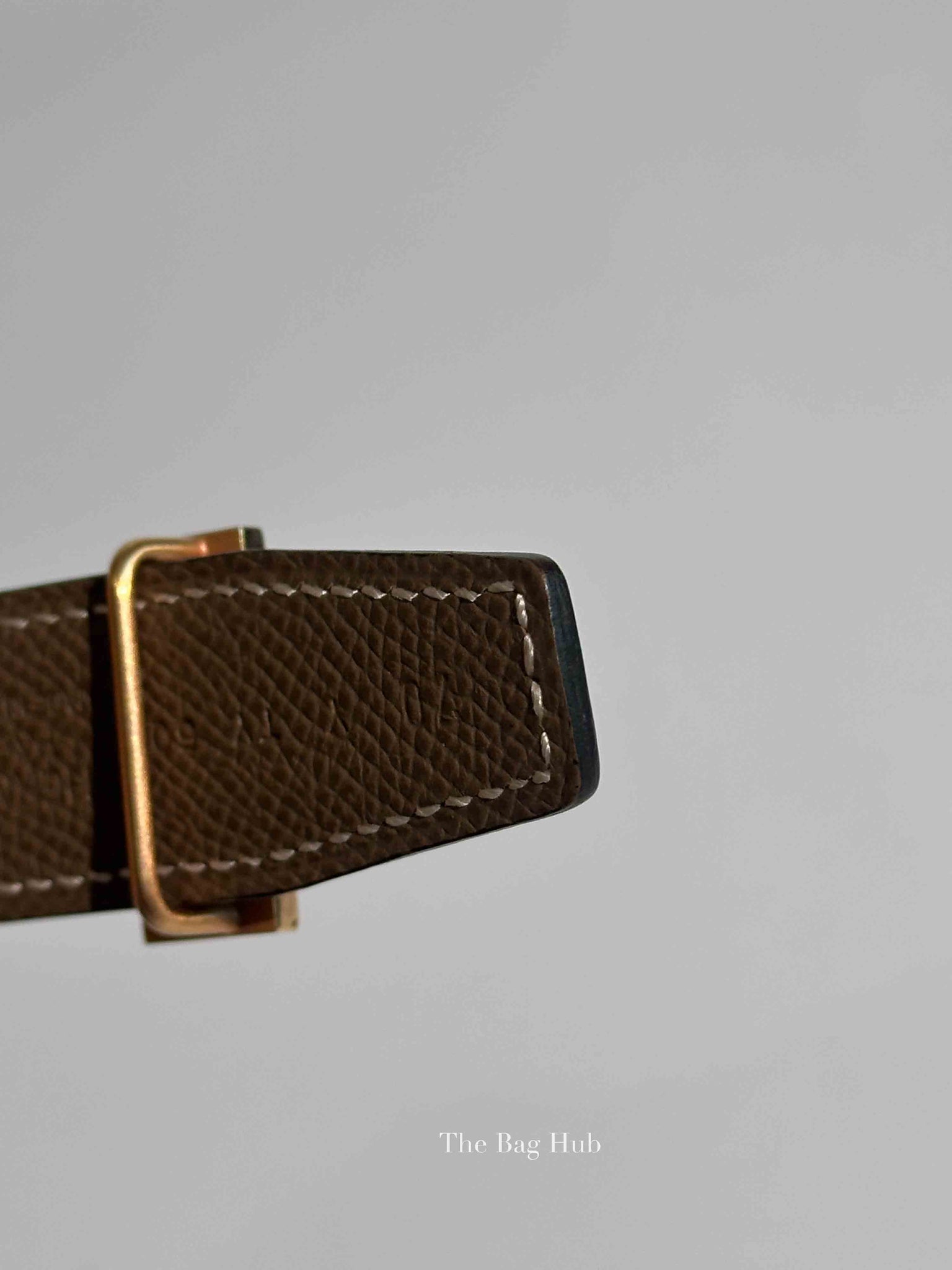 Hermes Noir Etoupe Epsom/Swift Leather H Buckle Belt RGHW 25mm 75cm
