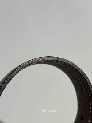 Hermes Noir Etoupe Epsom/Swift Leather H Buckle Belt RGHW 25mm 75cm