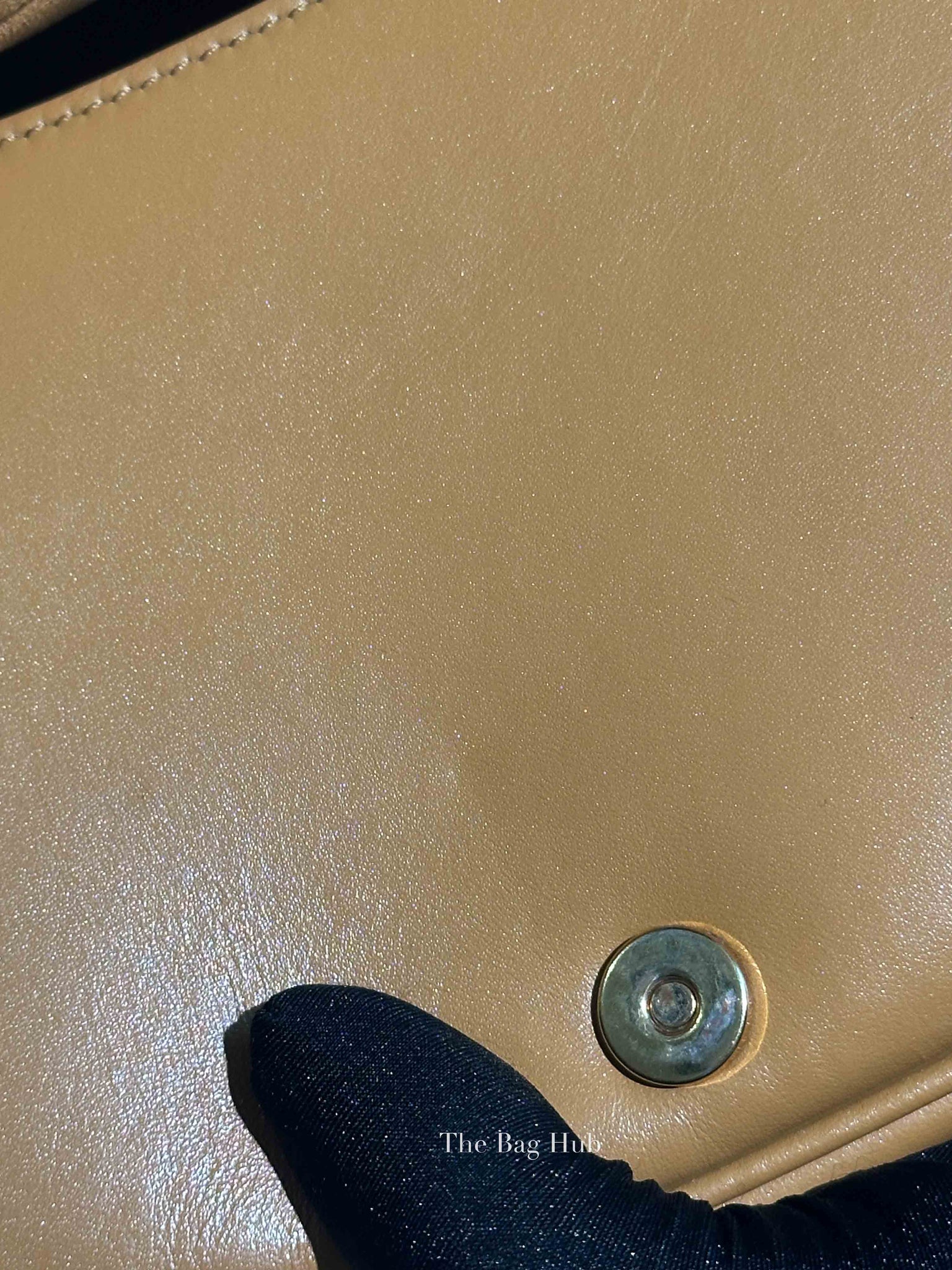 Dior Camel Box Calfskin Medium Bobby Bag