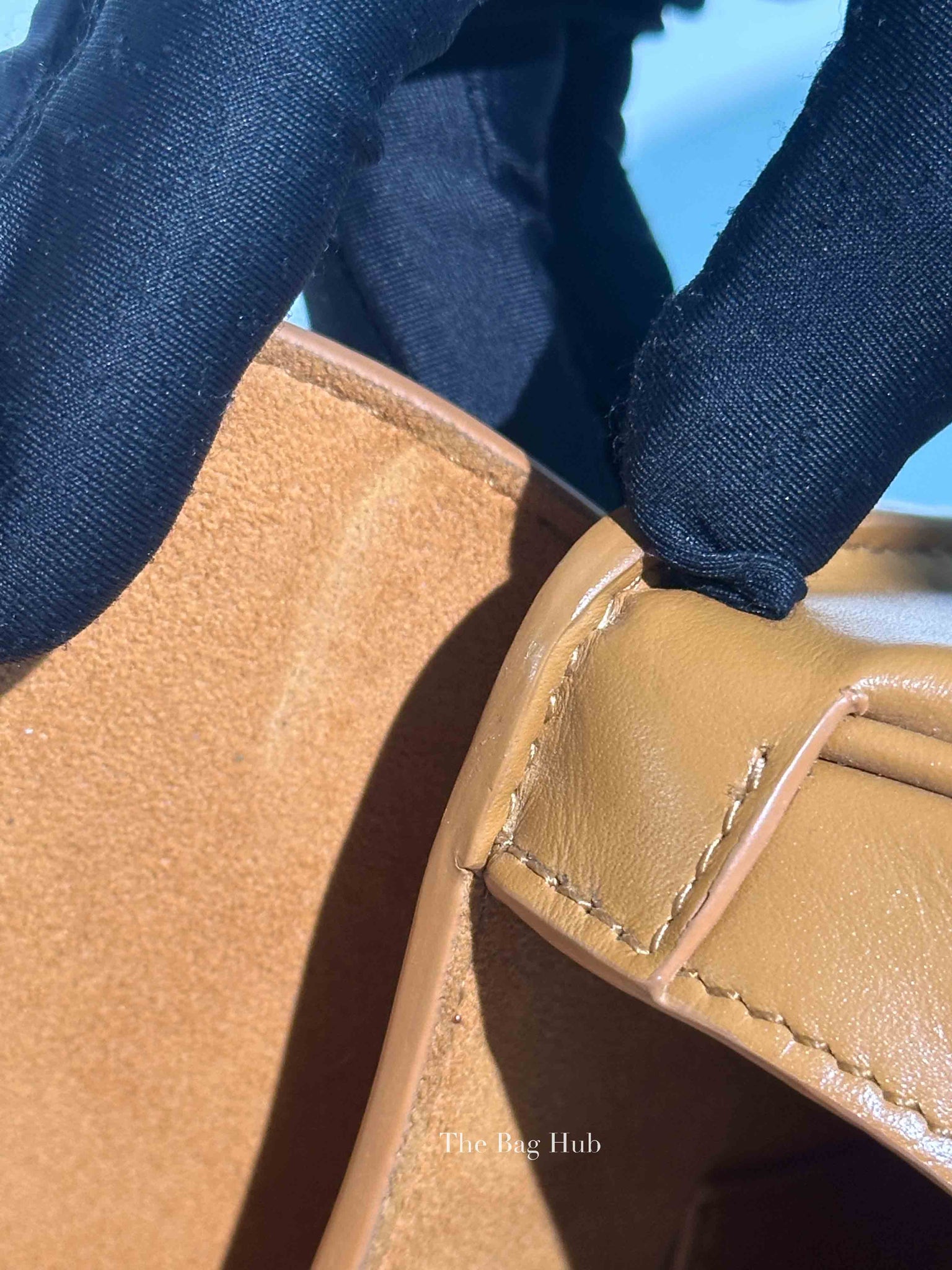Dior Camel Box Calfskin Medium Bobby Bag