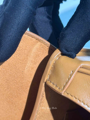 Dior Camel Box Calfskin Medium Bobby Bag