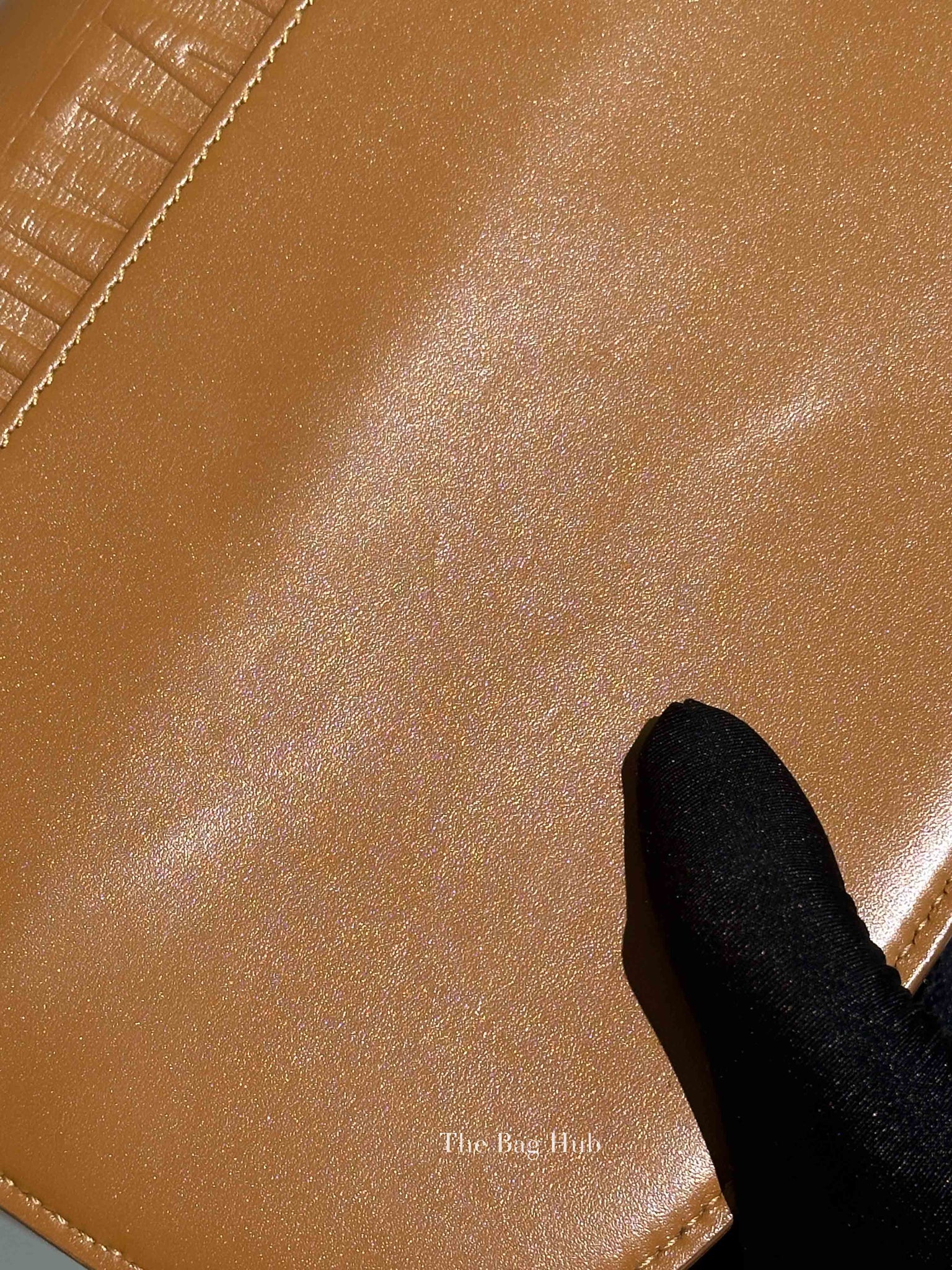 Dior Camel Box Calfskin Medium Bobby Bag