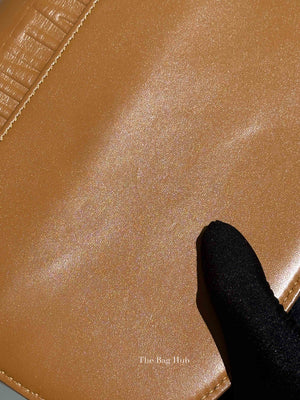 Dior Camel Box Calfskin Medium Bobby Bag
