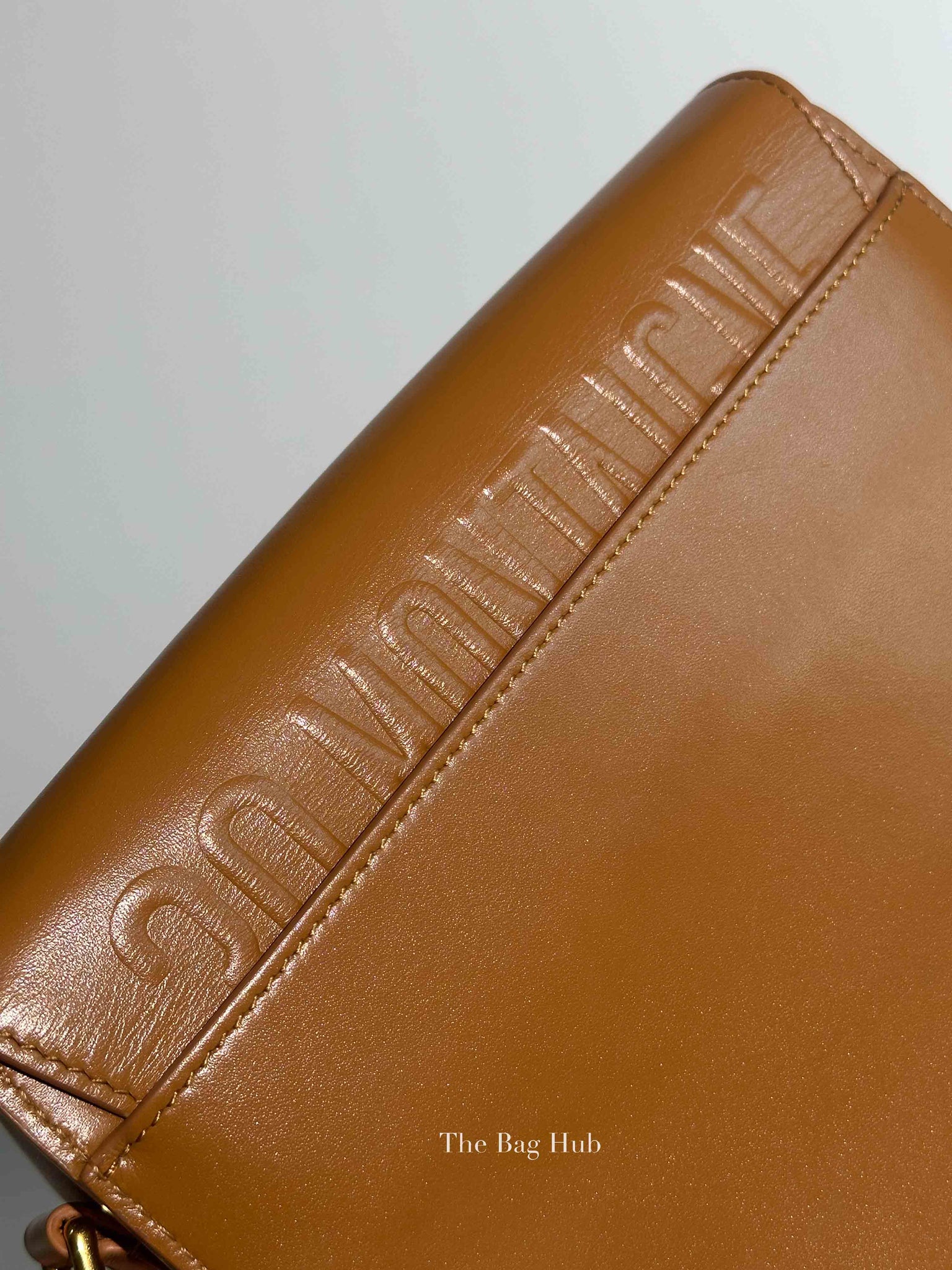 Dior Camel Box Calfskin Medium Bobby Bag