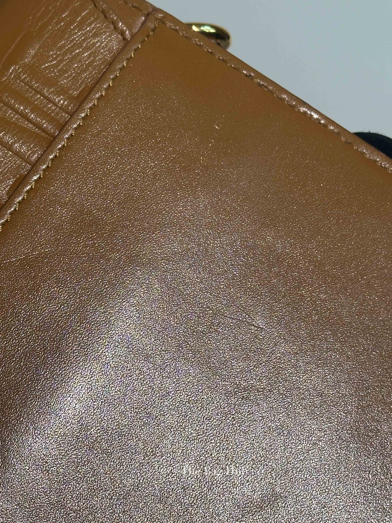 Dior Camel Box Calfskin Medium Bobby Bag