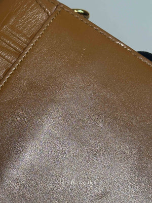 Dior Camel Box Calfskin Medium Bobby Bag