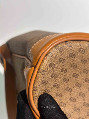 Gucci X Disney Beige Vintage Sun Oil Mini Vintage GG Supreme Monogram Bucket Bag