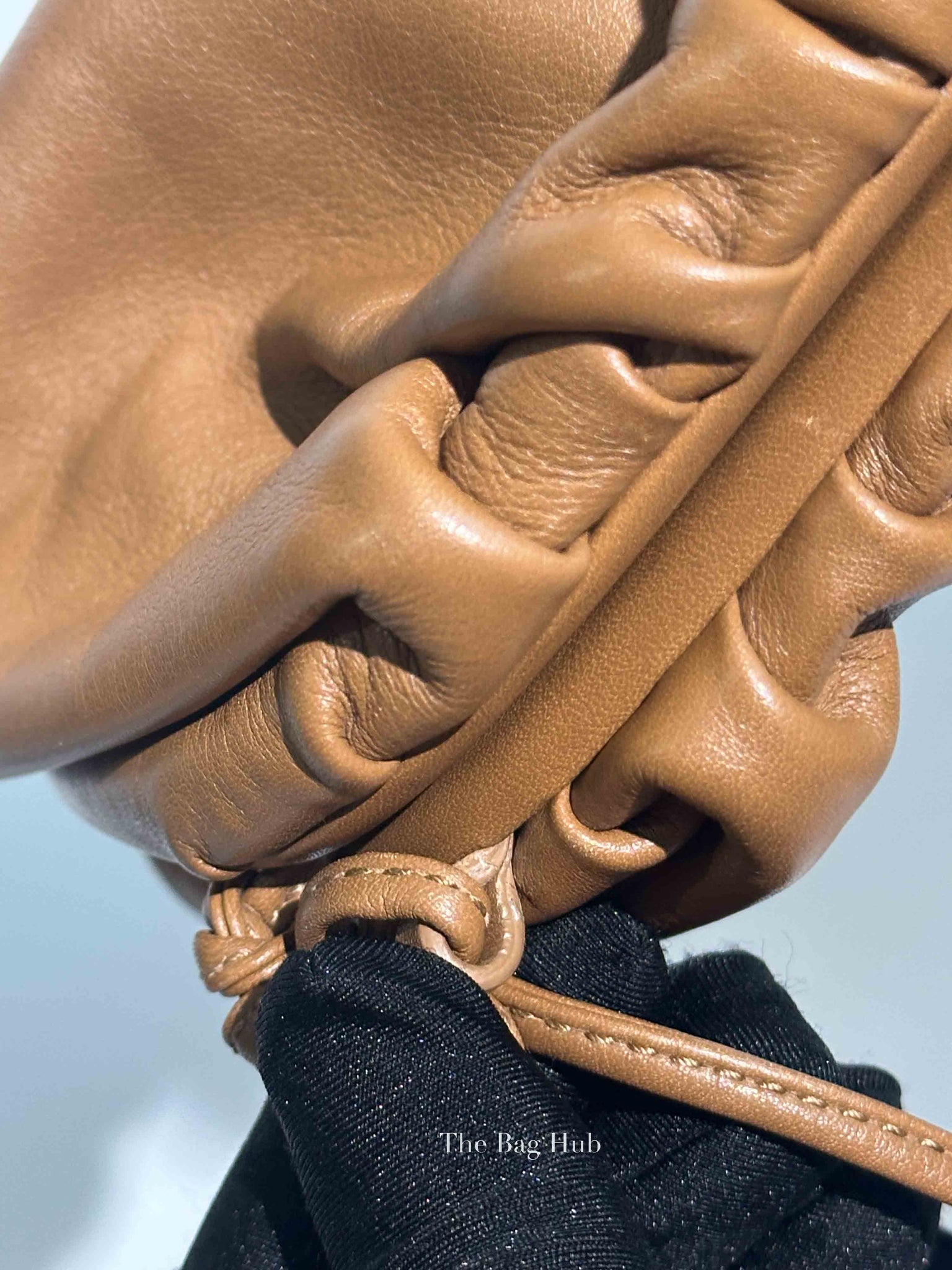 Bottega Veneta Brown Calfskin The Mini Pouch Crossbody Bag