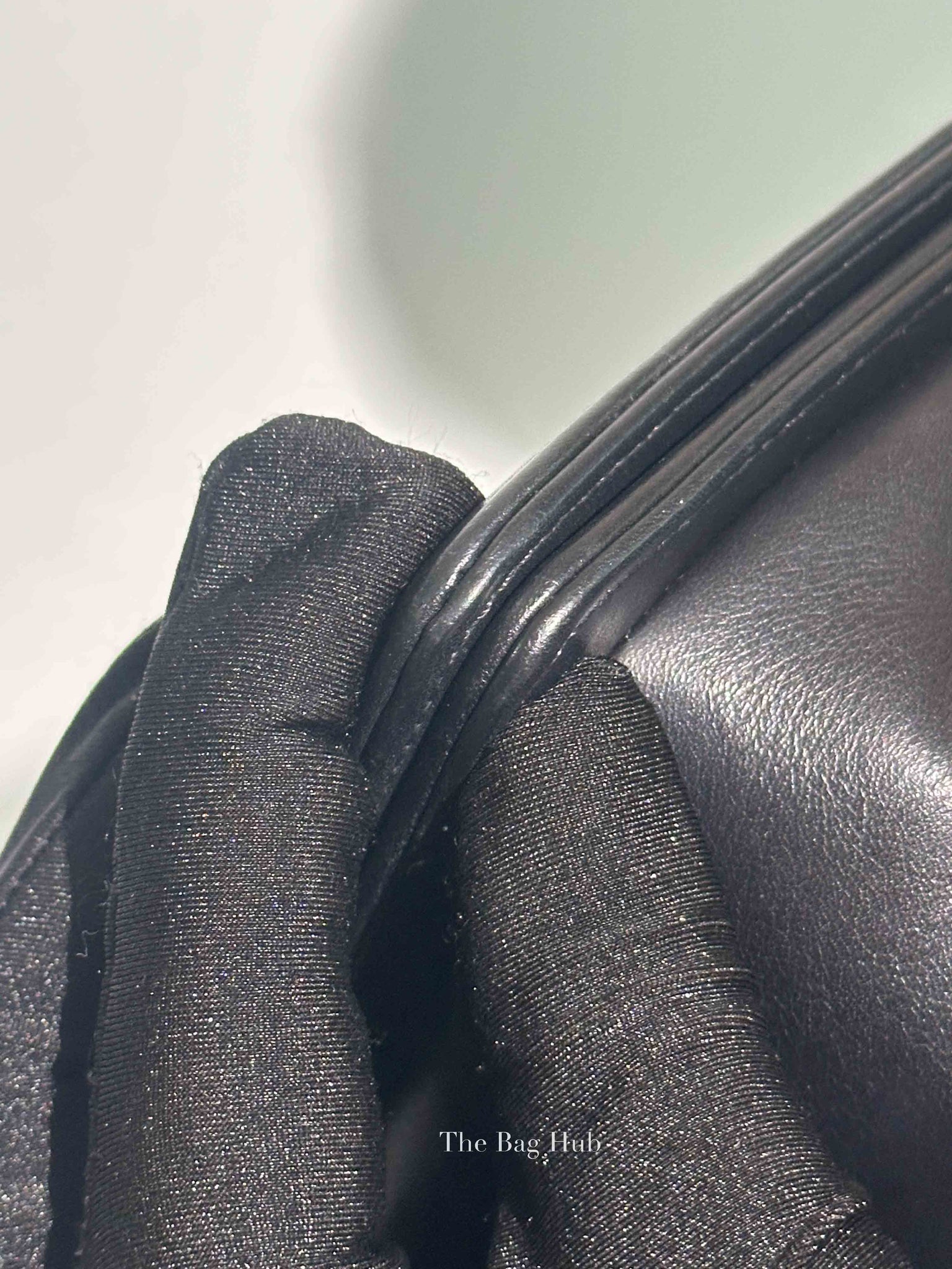 Chanel Black Calfskin Caviar In The Mix Chevron Old Medium Le Boy Flap Bag GHW
