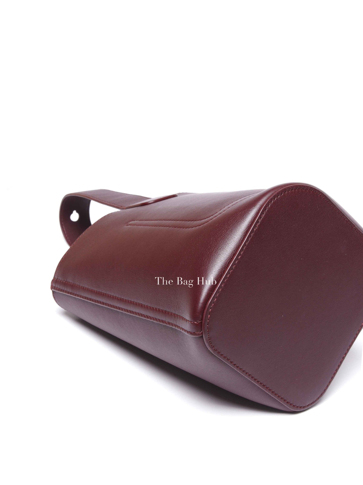 Loewe Dark Burgundy Smooth Calfskin Pebble Bucket Mini Bag