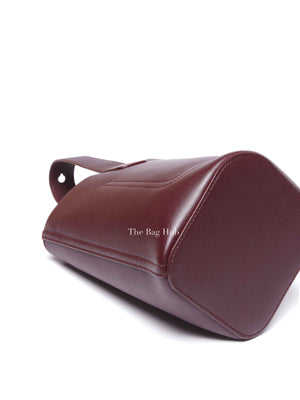 Loewe Dark Burgundy Smooth Calfskin Pebble Bucket Mini Bag