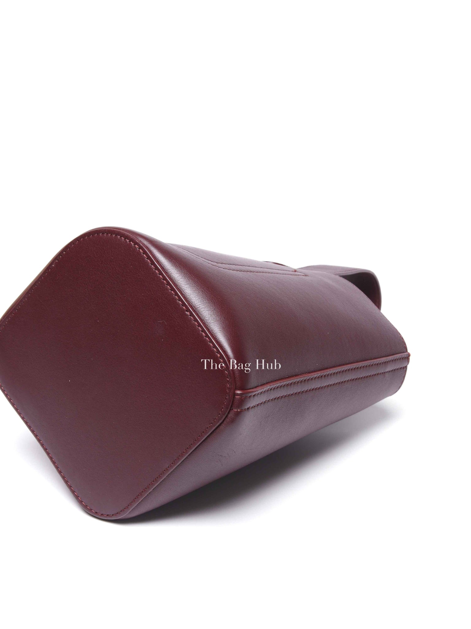 Loewe Dark Burgundy Smooth Calfskin Pebble Bucket Mini Bag