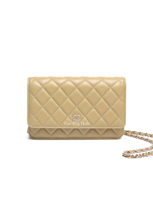 Chanel Olive Green Caviar Leather Quilted WOC