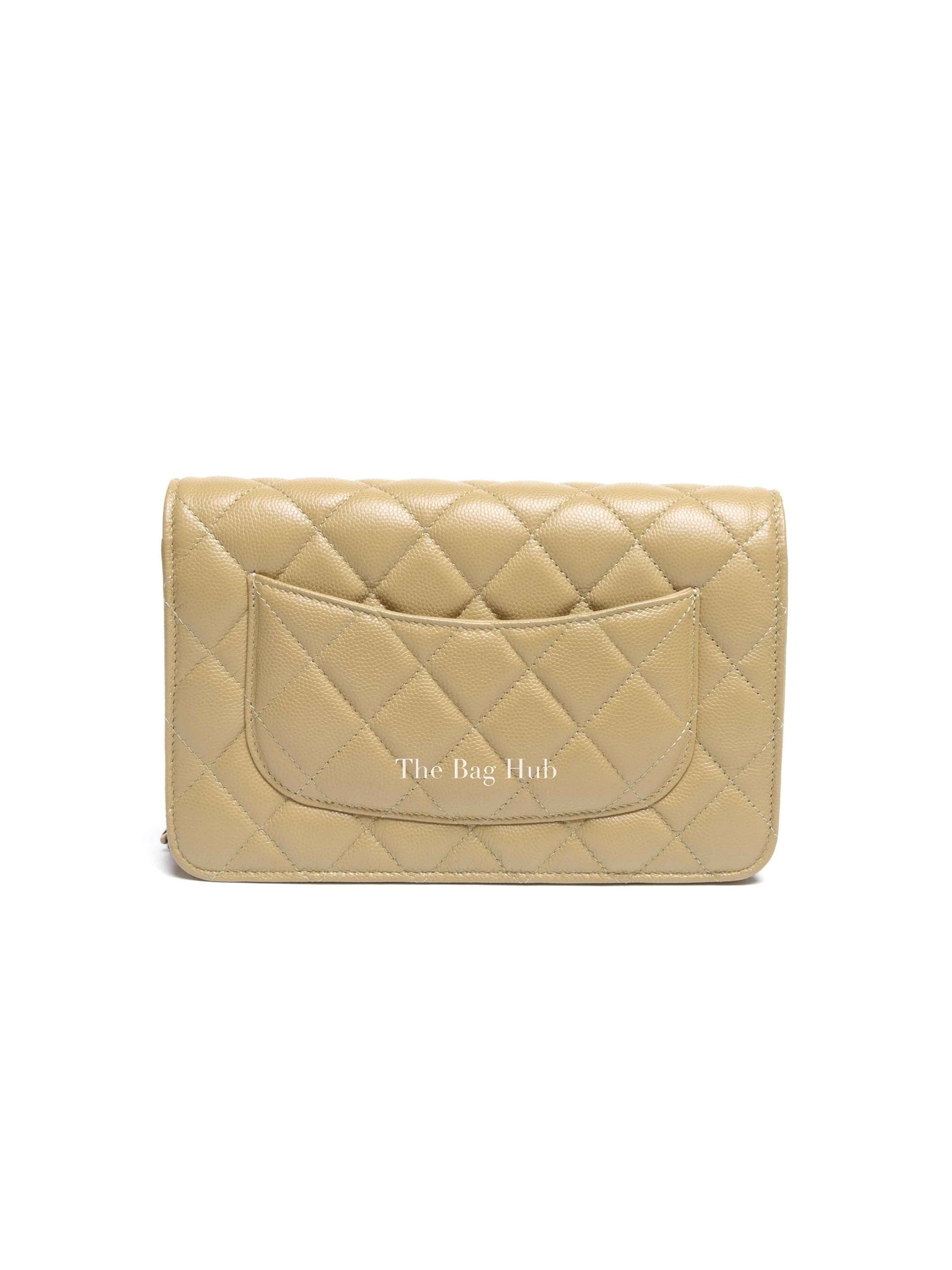 Chanel Olive Green Caviar Leather Quilted WOC