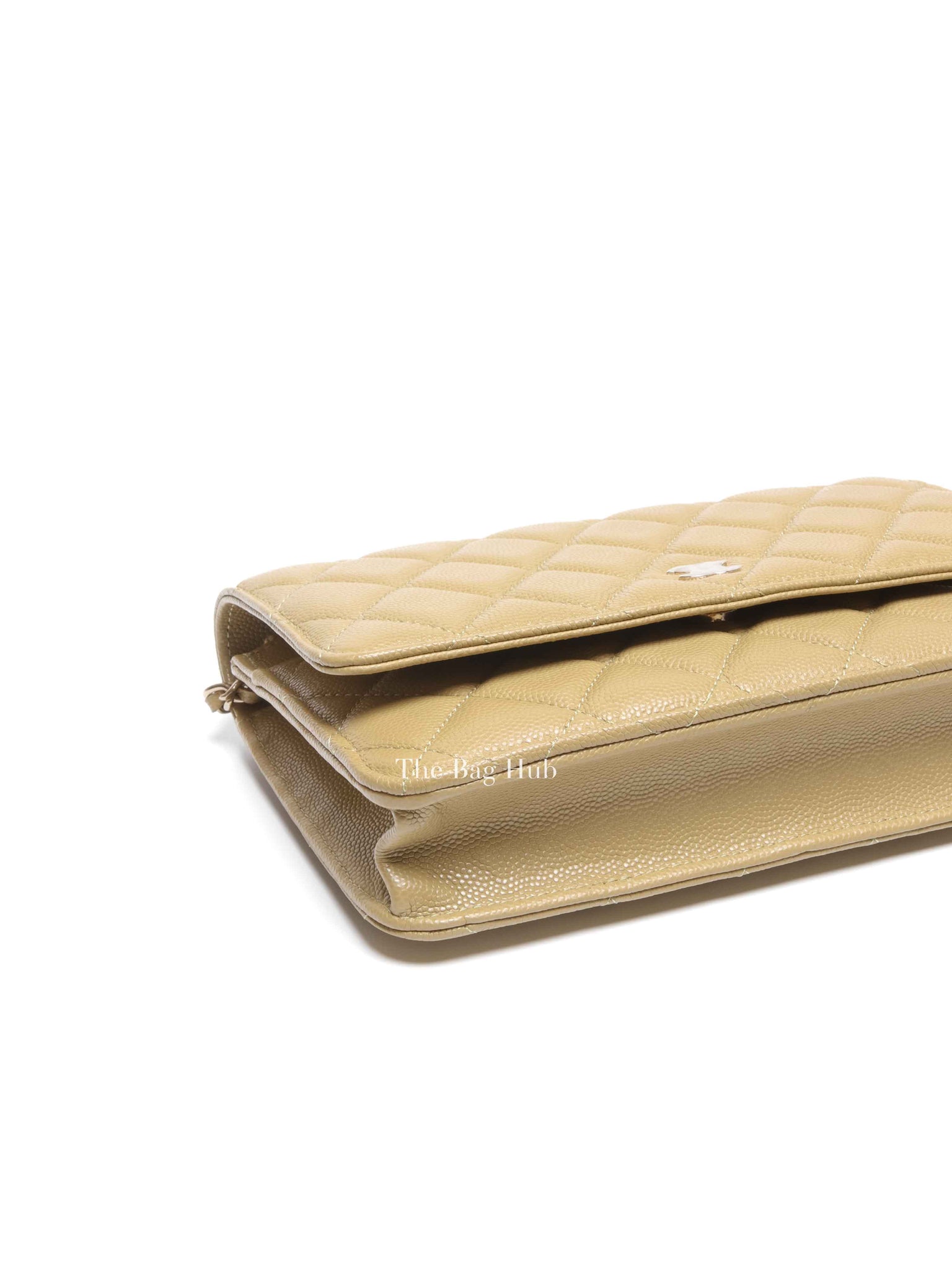 Chanel Olive Green Caviar Leather Quilted WOC