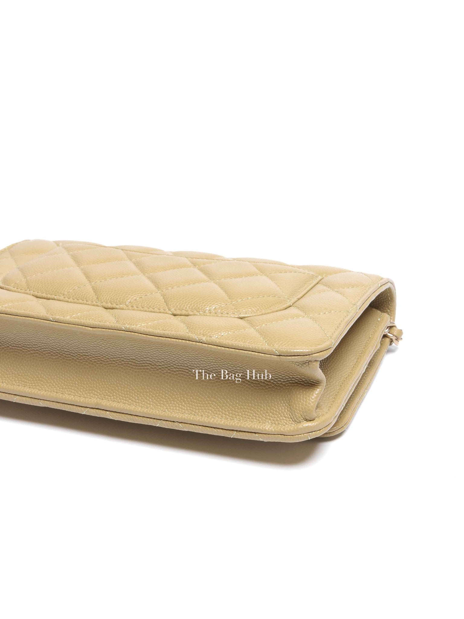 Chanel Olive Green Caviar Leather Quilted WOC