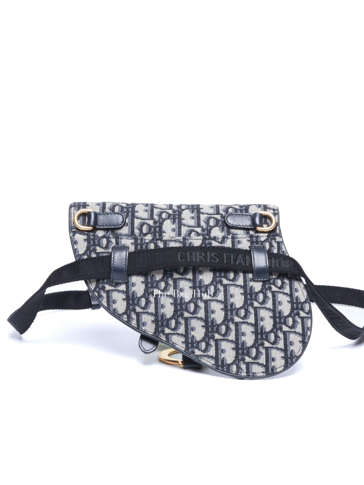 Dior Blue Oblique Canvas Saddle Belt Bag
