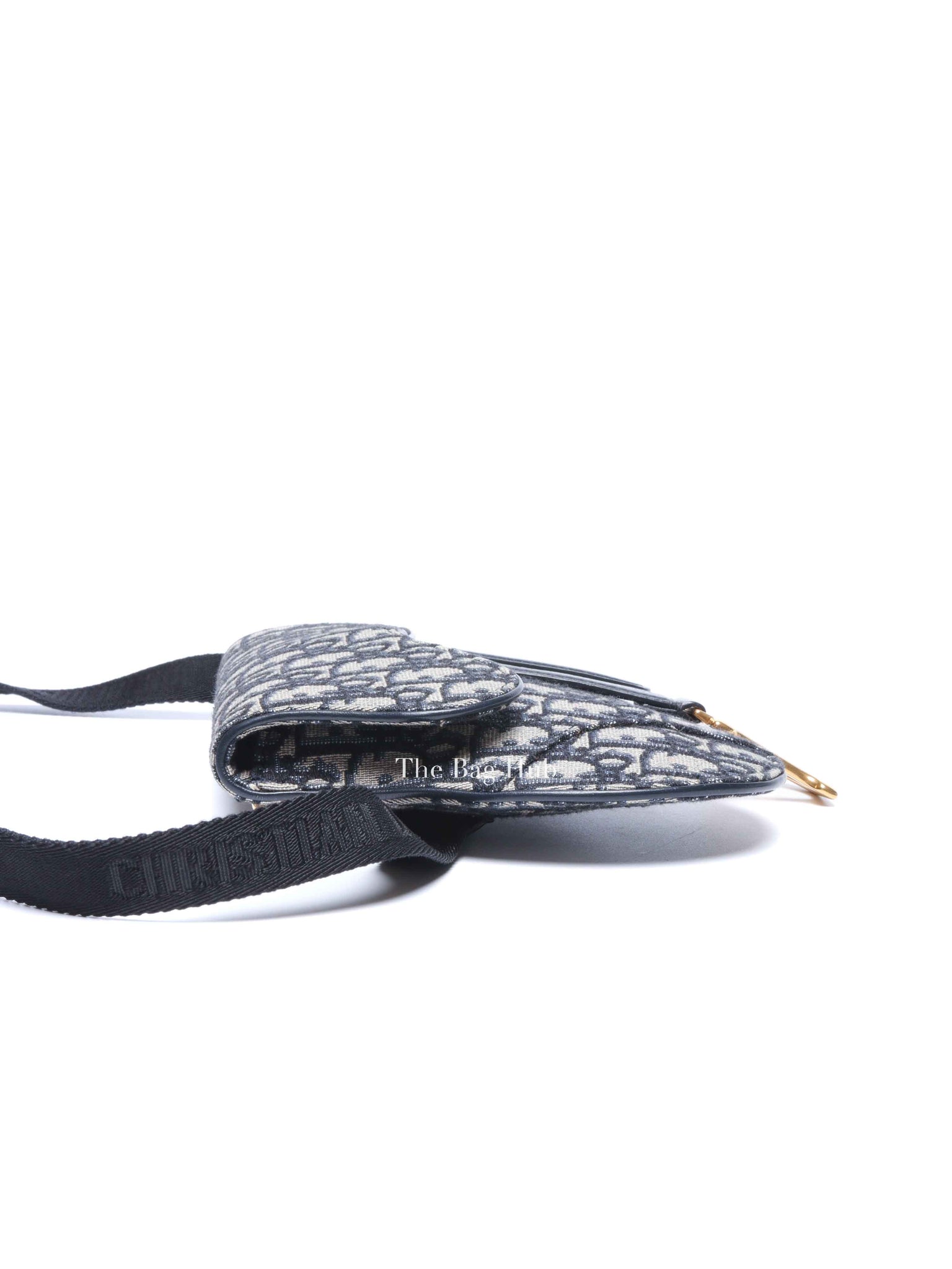 Dior Blue Oblique Canvas Saddle Belt Bag