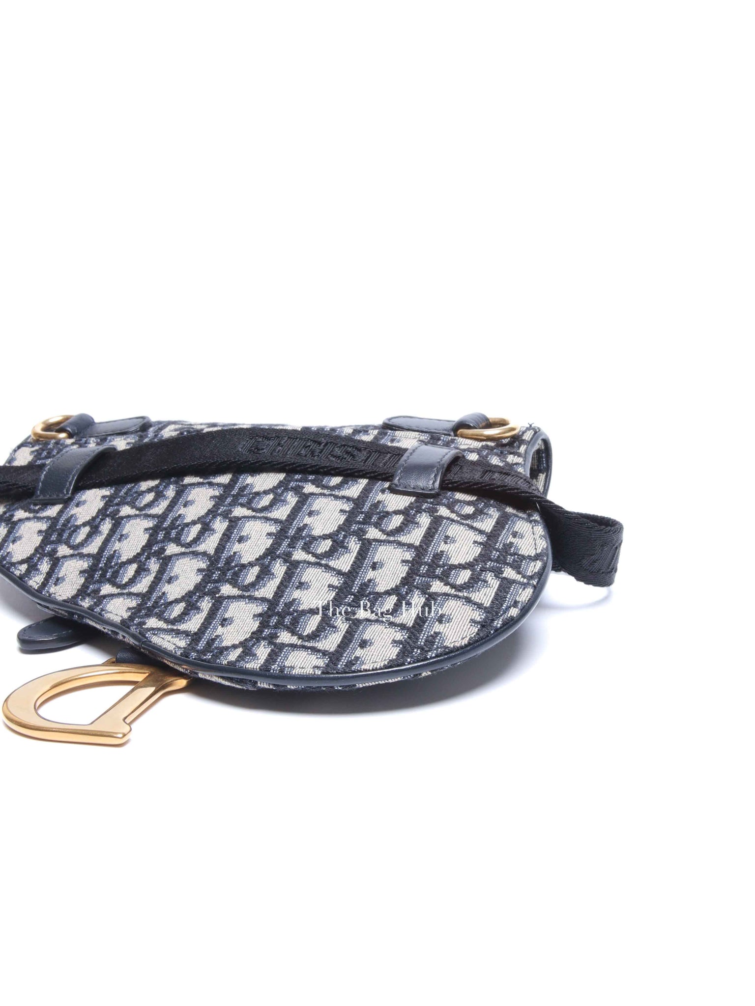 Dior Blue Oblique Canvas Saddle Belt Bag