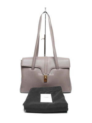 Celine Grey Grained Leather Soft 16 Medium Bag