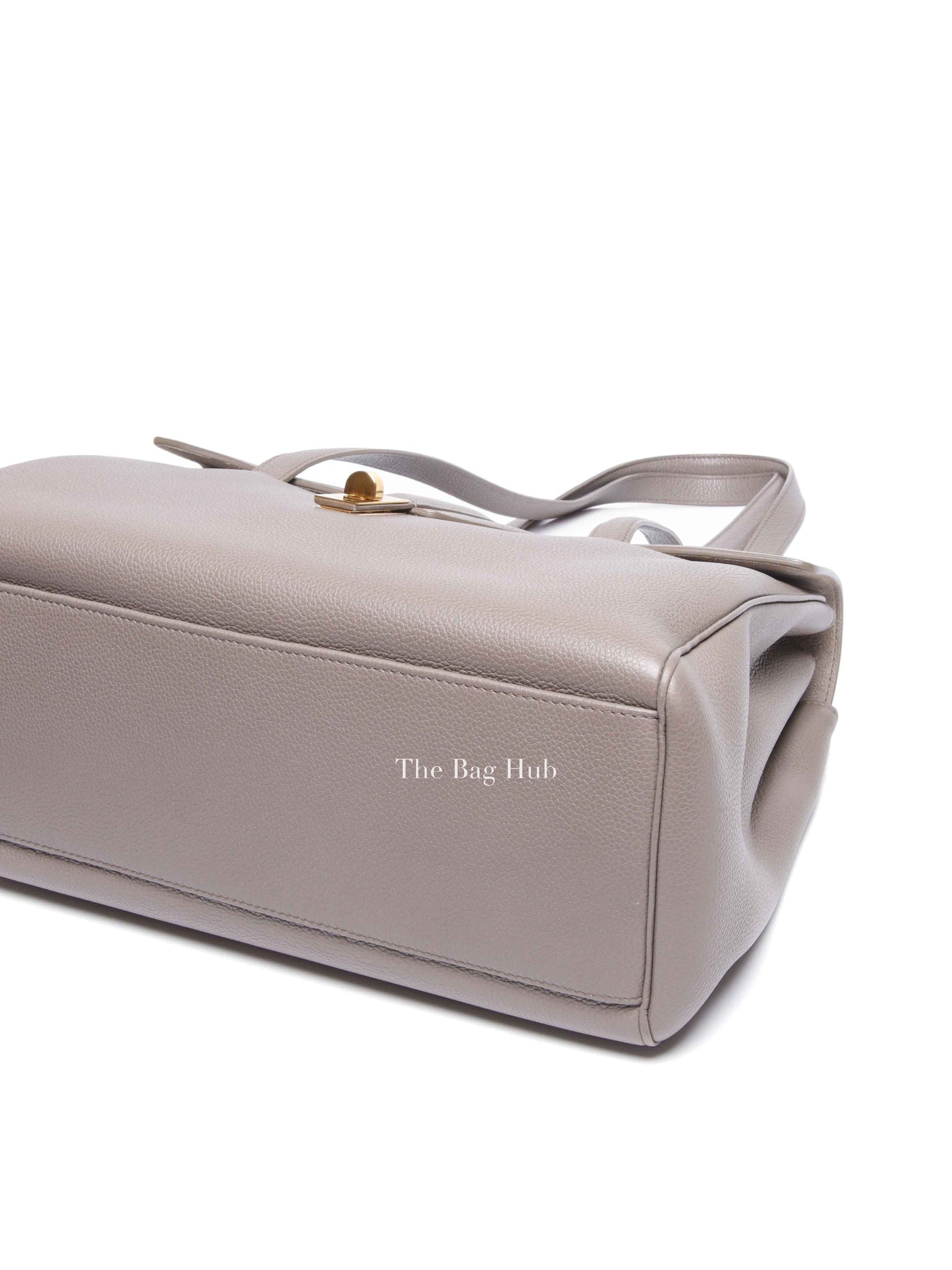 Celine Grey Grained Leather Soft 16 Medium Bag