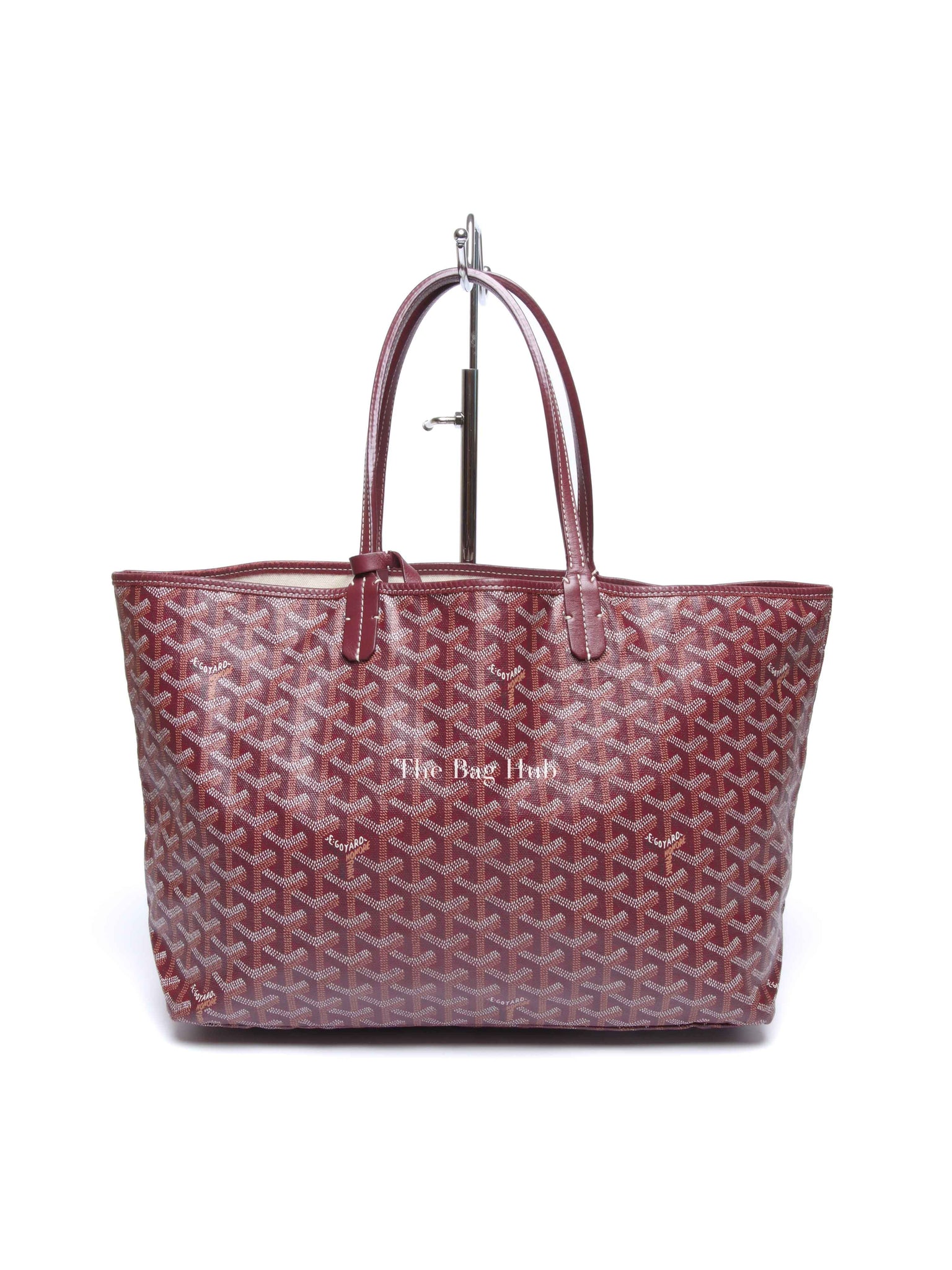 Goyard Burgundy Canvas St. Louis Tote PM