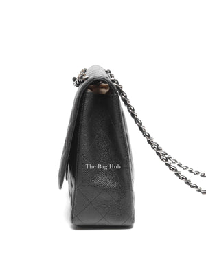 Chanel Black Quilted Caviar Maxi Classic Single Flap Bag SHW
