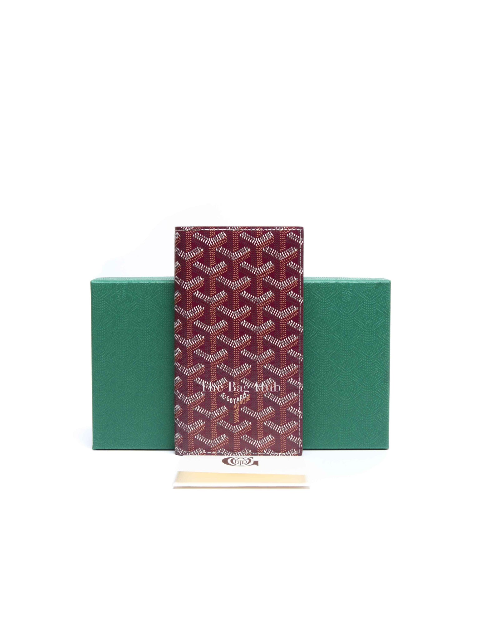 Goyard Burgundy Goyardine Saint Roch Wallet