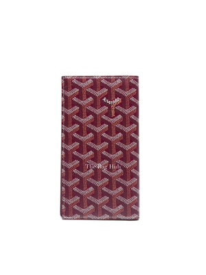 Goyard Burgundy Goyardine Saint Roch Wallet