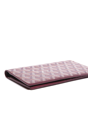 Goyard Burgundy Goyardine Saint Roch Wallet